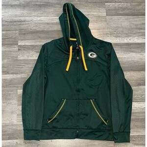 Green Bay Packers NFL Team Apparel Full Zip Size M